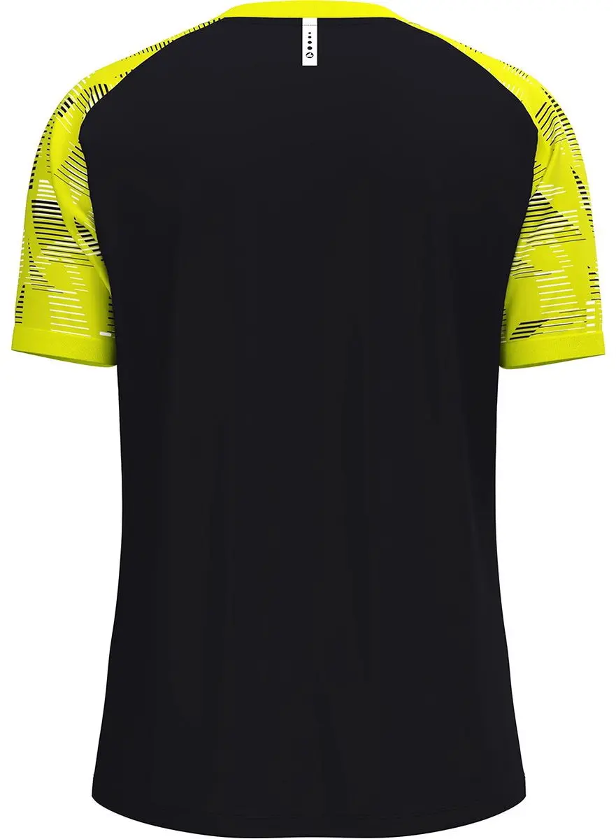 JAKO Sonic T-Shirt Heren - Zwart/Fluogeel 3XL