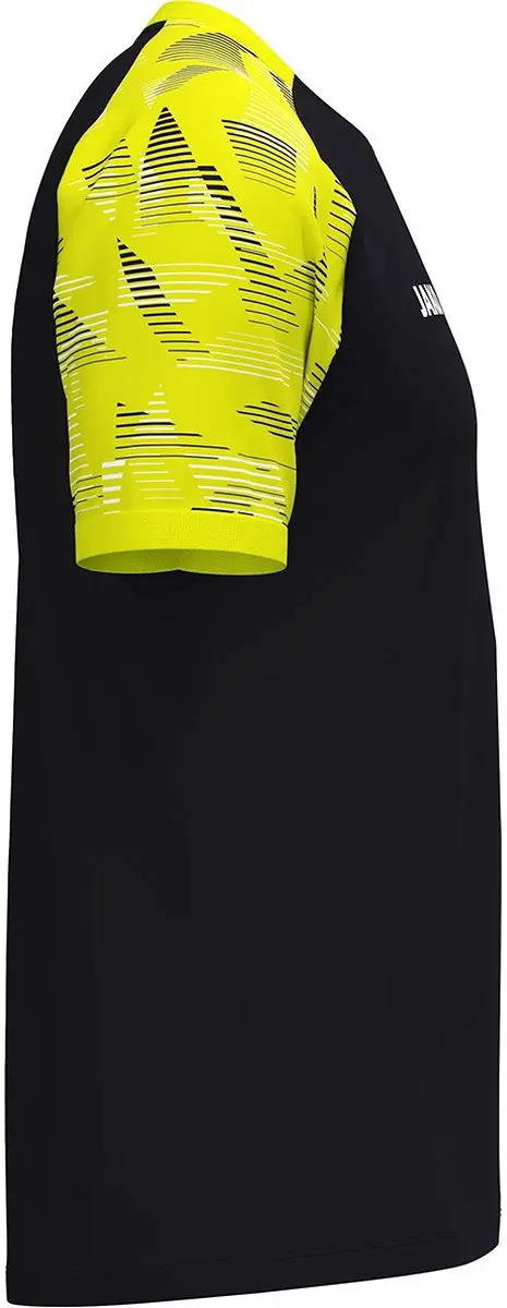 JAKO Sonic T-Shirt Heren - Zwart/Fluogeel 3XL
