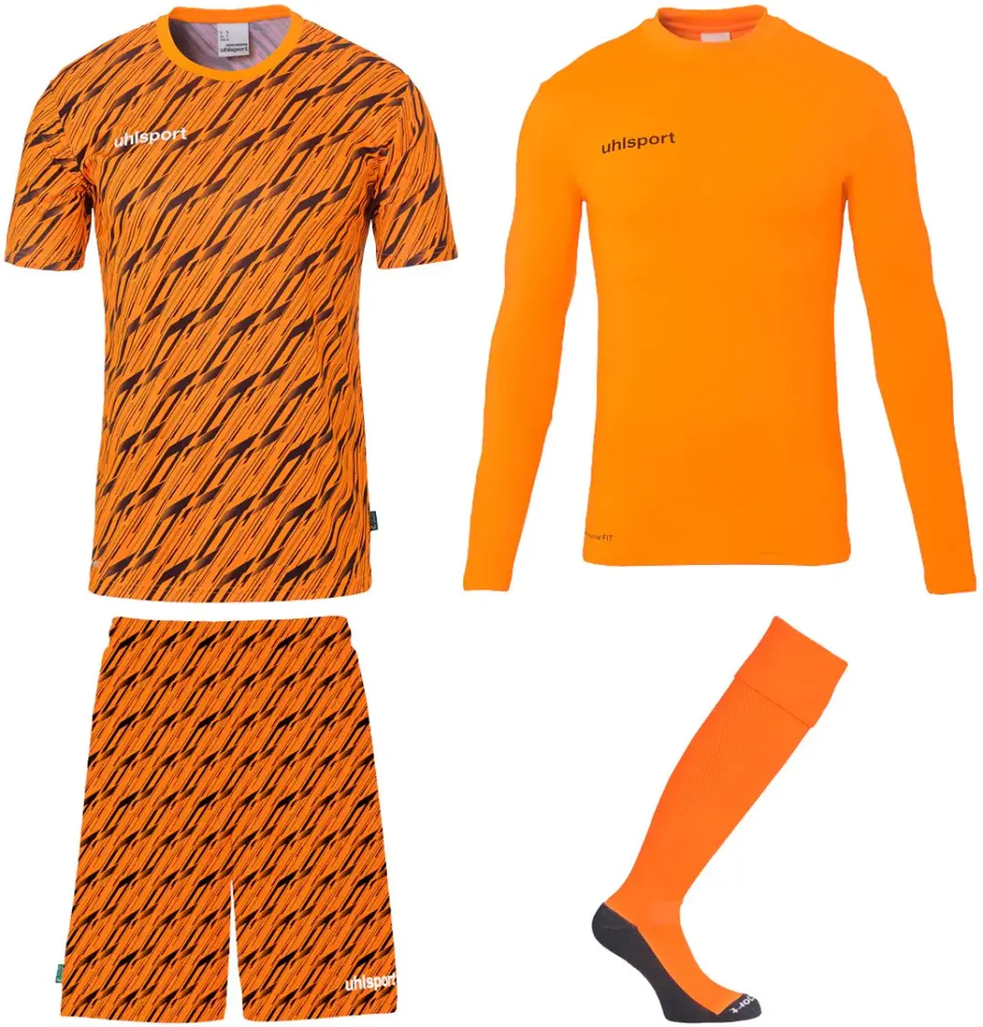 Uhlsport Progressive Keeperset Heren - Fluoro Oranje XL - afbeelding 6 van 6