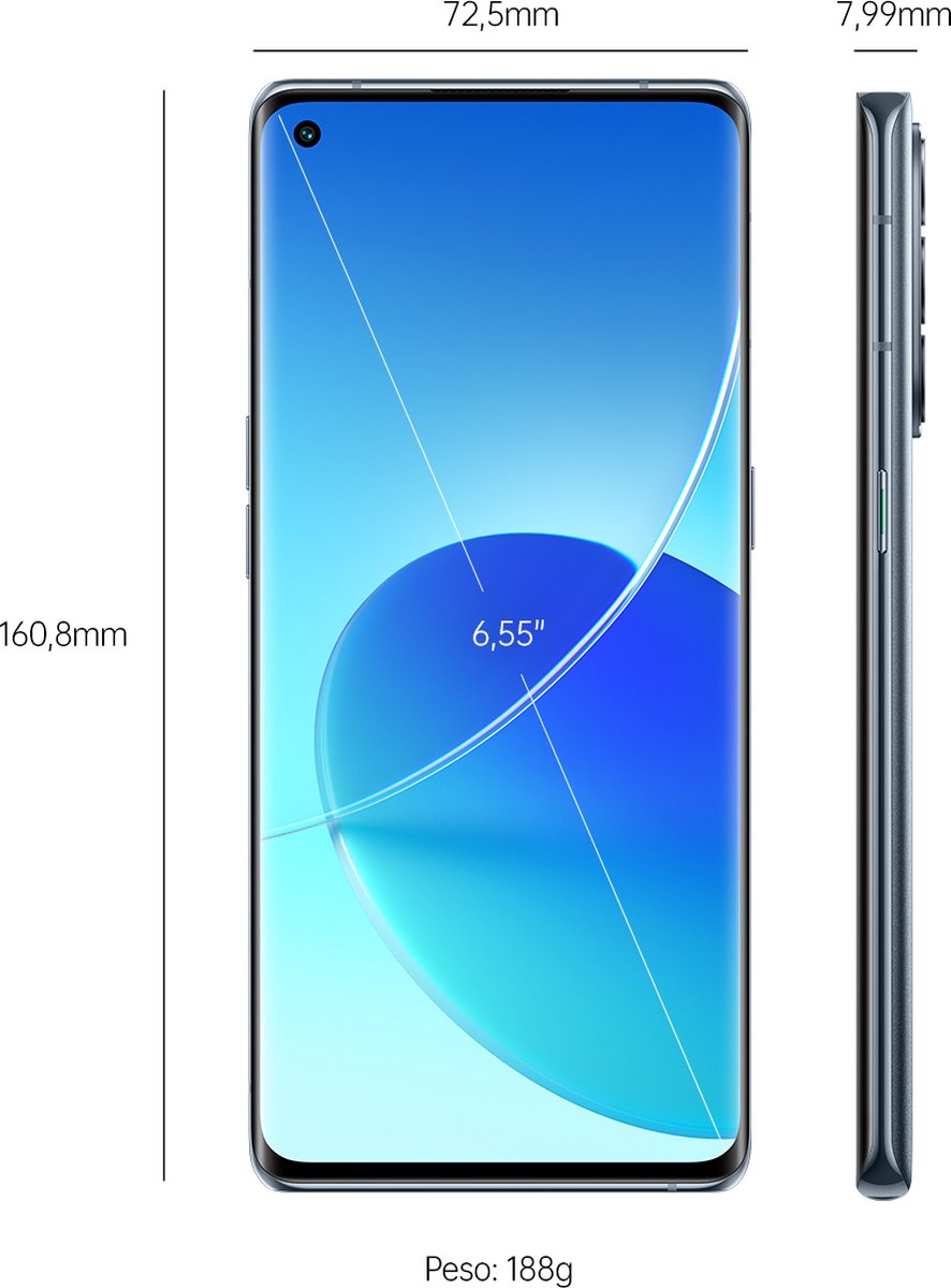OPPO Reno 6 Pro - 256GB - Grijs