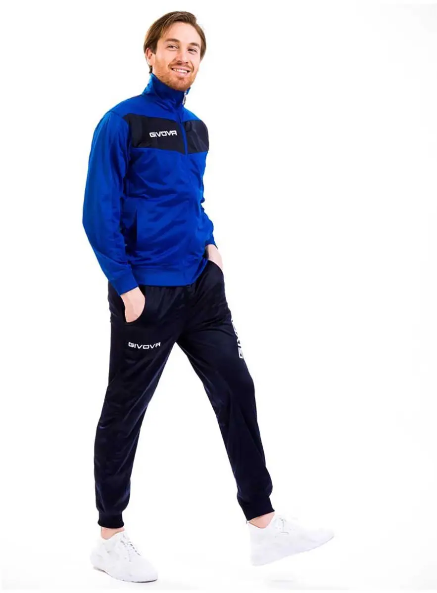 Givova Visa Trainingspak 3XL - Blauw/Zwart
