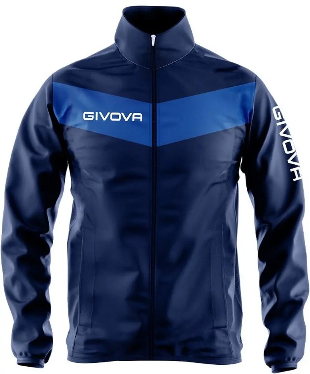 Givova Rain Scudo Jas - M - Blauw/Geel - afbeelding 6 van 6