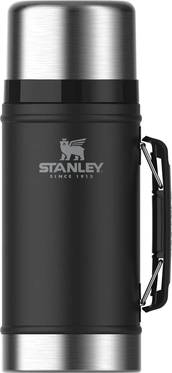 Stanley Classic Legendary Food Jar 0.94L - Matte Black - afbeelding 2 van 6