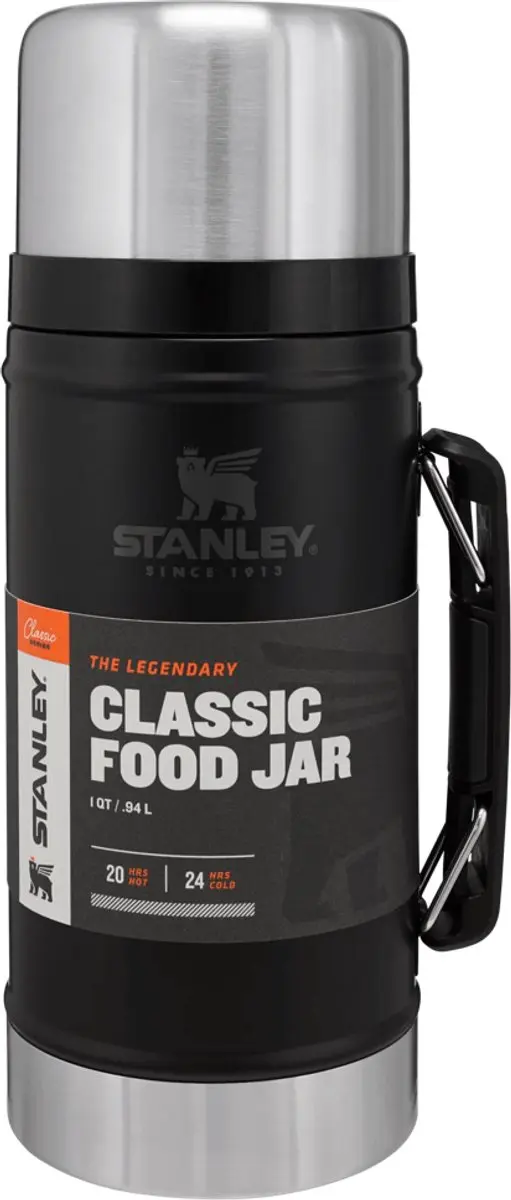 Stanley Classic Legendary Food Jar 0.94L - Matte Black - afbeelding 5 van 6