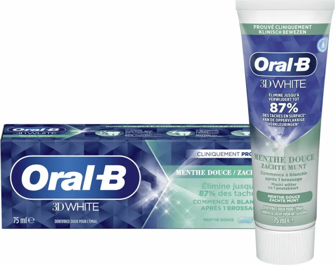 12x Oral-B Tandpasta 3D White Soft Mint 75 ml
