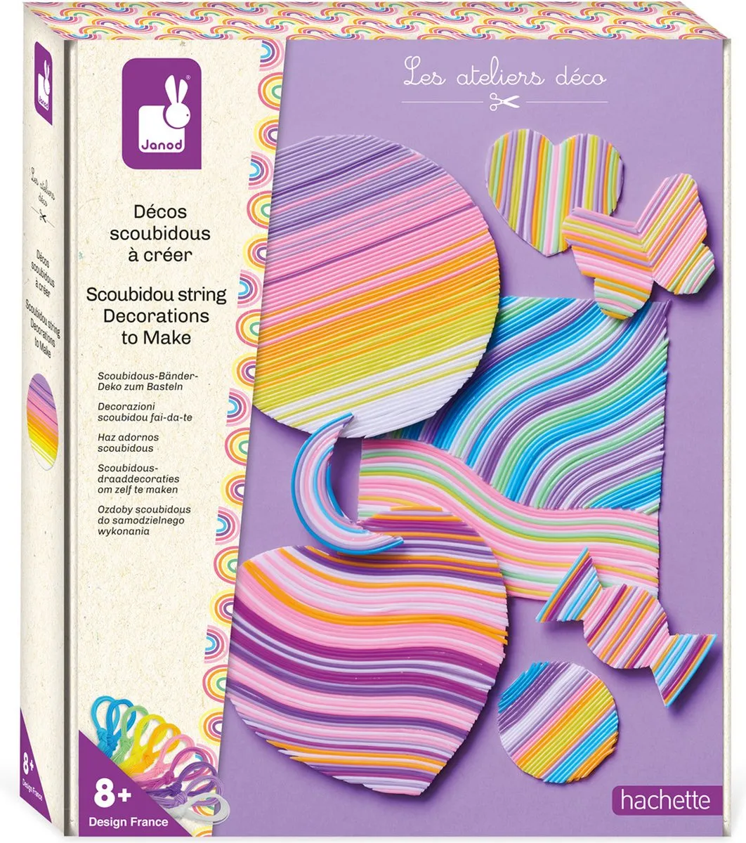 Janod Scoubidou Decoraties Maken Set - 11 Stuks - Multikleur