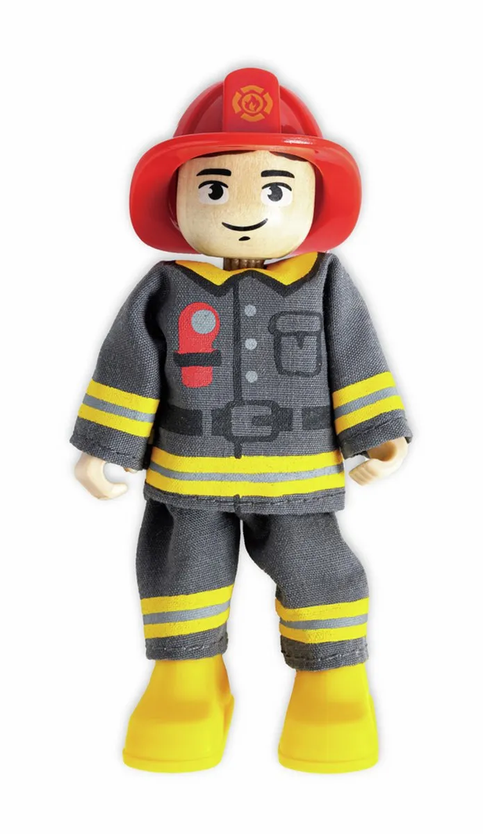 Hape Houten Brandweerwagen 309073 - Veelkleurig