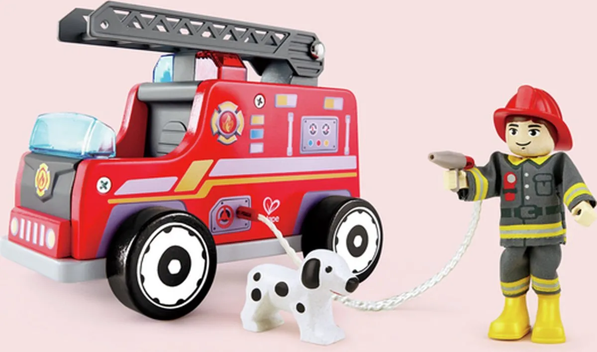 Hape Houten Brandweerwagen 309073