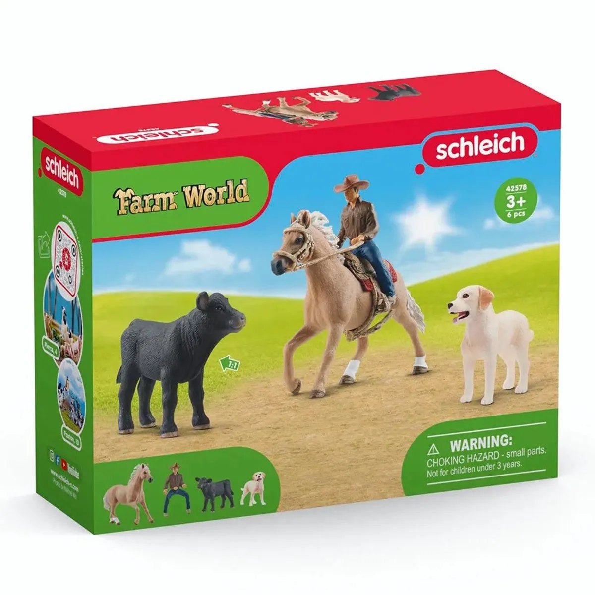 Schleich Farm World Westernrijden Speelfigurenset 42578 - Multikleur