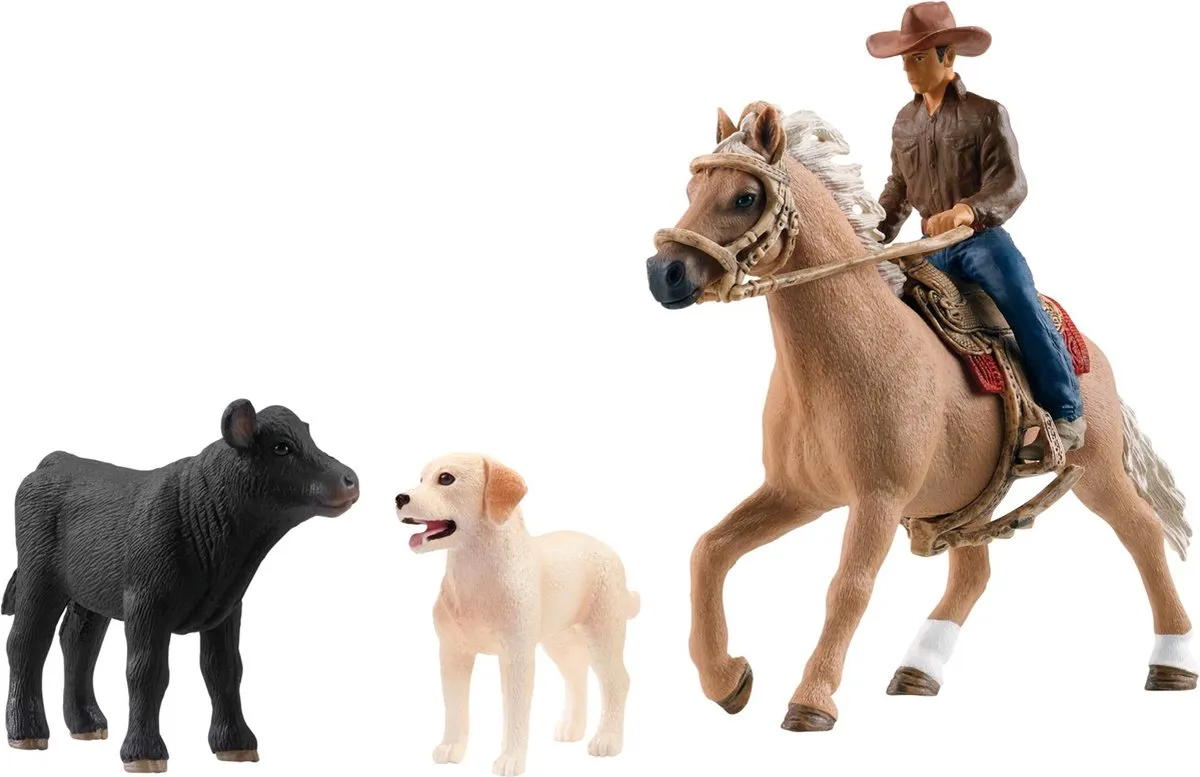 Schleich Farm World Westernrijden Speelfigurenset 42578