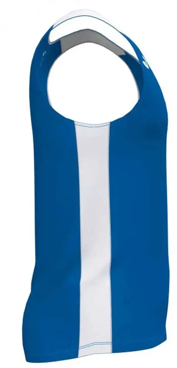 Joma Record II Mouwloos T-shirt - 12-14 jaar - Royal/White