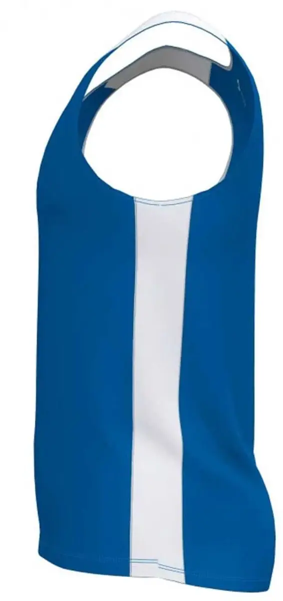 Joma Record II Mouwloos T-shirt - 12-14 jaar - Royal/White