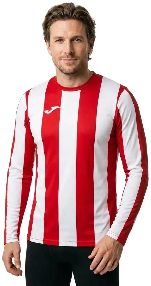 Joma Inter Classic T-shirt Lange mouwen L - Rood/Wit