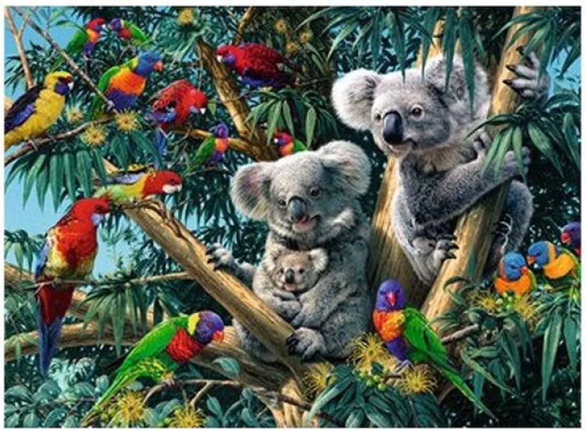 Ravensburger Koalas in de Boom Legpuzzel 500 Stuks - Multicolor