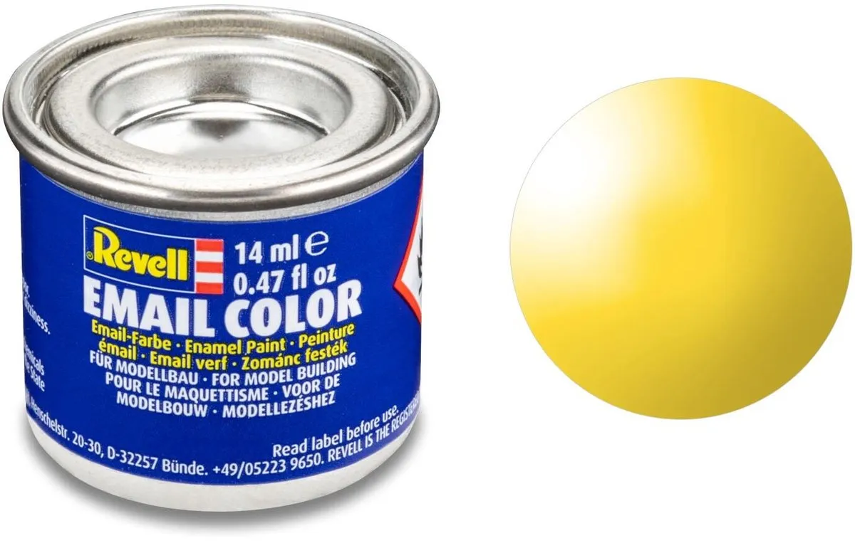 Revell Hobbyverf #12 Yellow Gloss Enamel 14ml