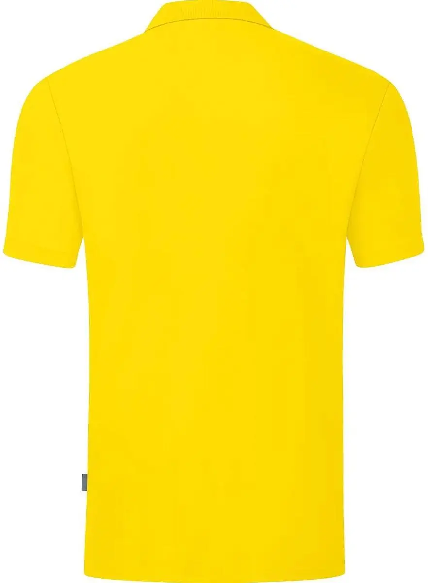 JAKO Organic Polo Heren - Geel - Maat S