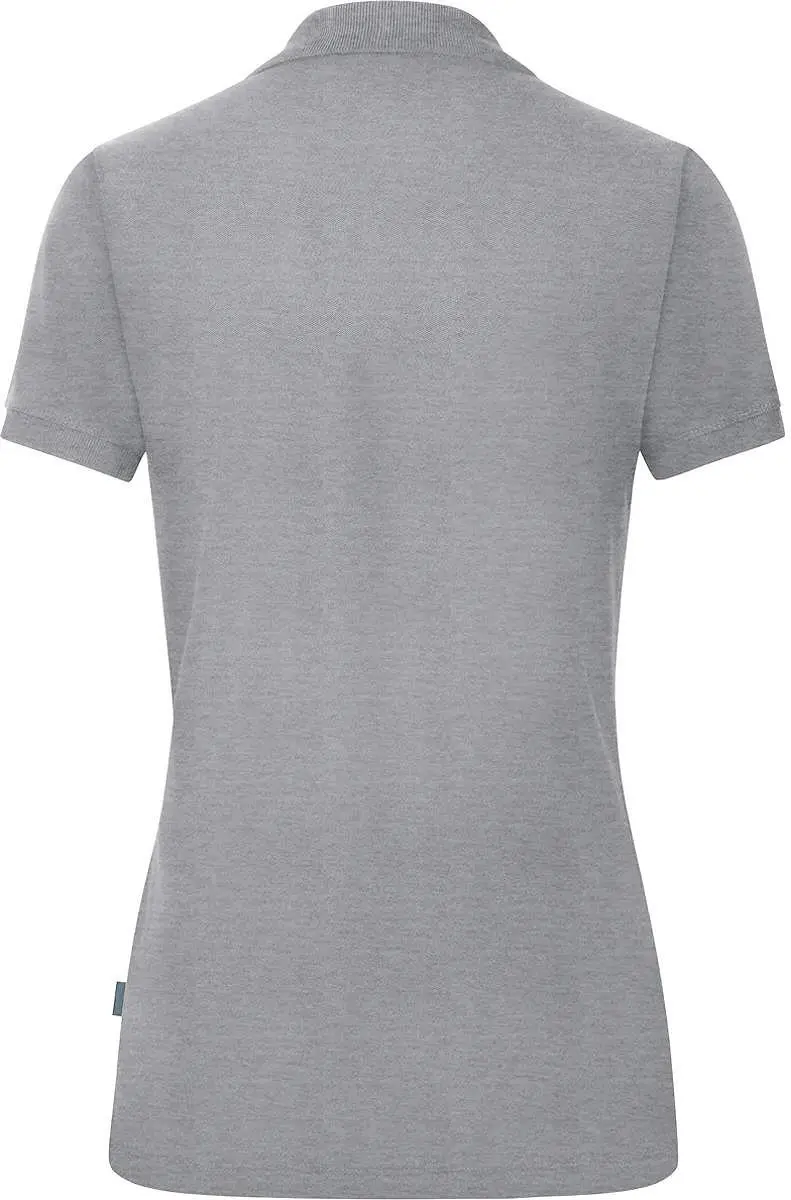 JAKO Organic Polo Dames 38 - Lichtgrijs Gemêleerd
