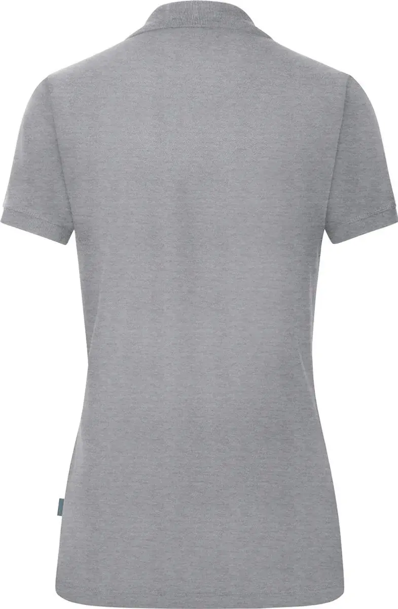 JAKO Organic Polo Dames 38 - Lichtgrijs Gemêleerd