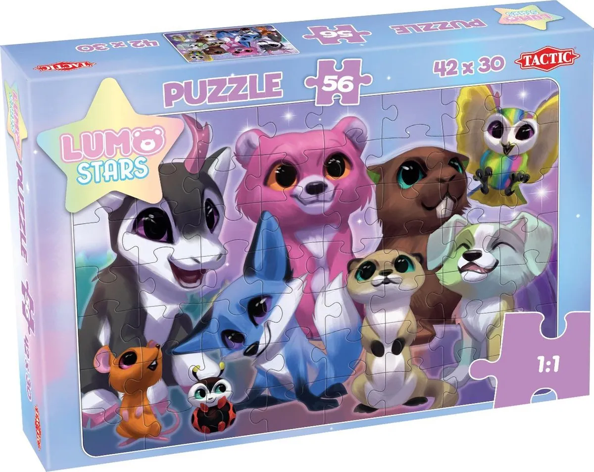 Tactic Lumo Stars Puzzel Buddies 56 Stuks