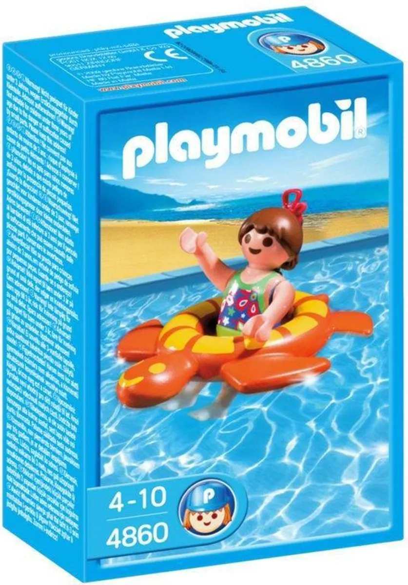Playmobil Meisje met Zwemband 4860 - Geel/Oranje - afbeelding 2 van 2