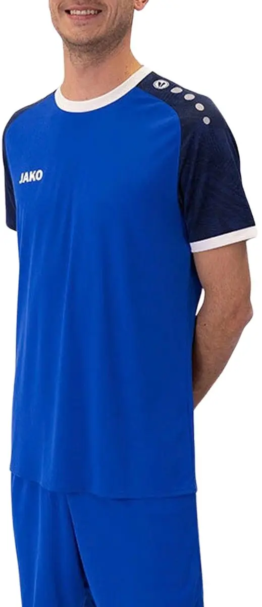 Jako Iconic SS Shirt Senior L - Donkerblauw/Wit