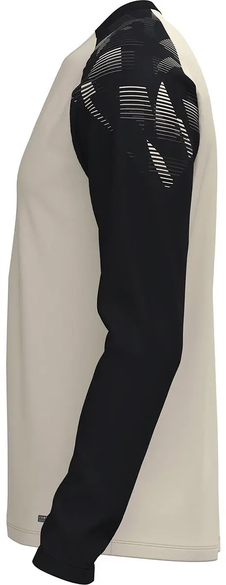 Jako Sonic Longsleeve Heren - Off White/Zwart L