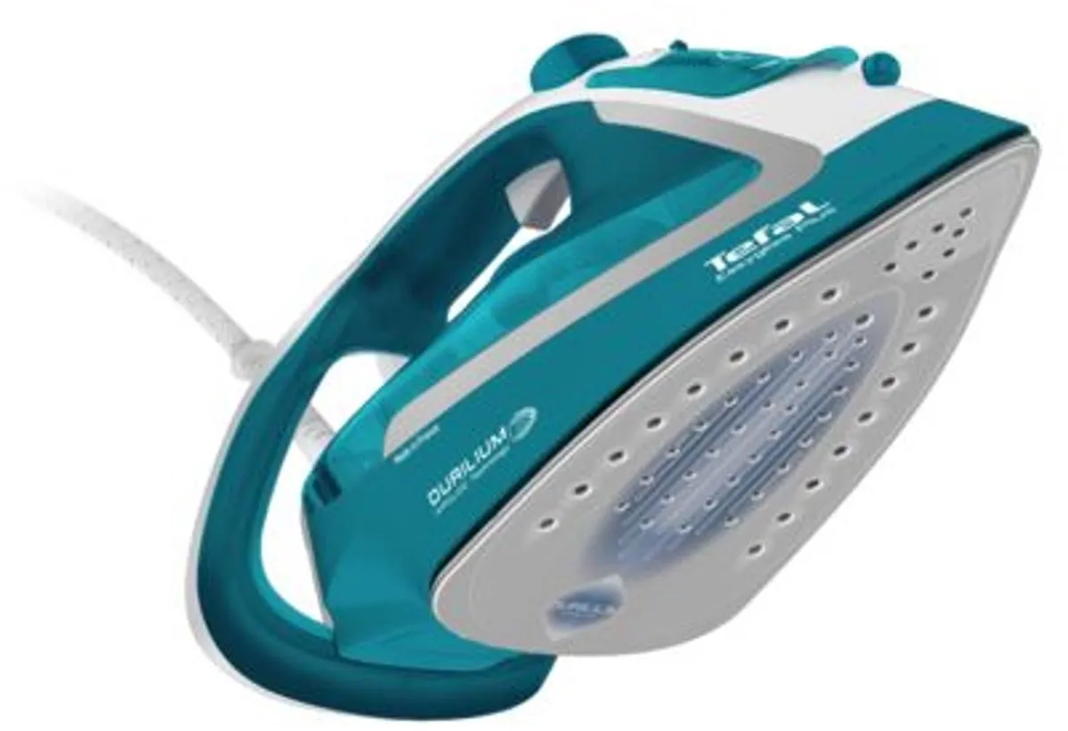 Tefal EasyGliss Plus FV5737 Stoomstrijkijzer - 2500W - Turquoise/Zilverkleurig