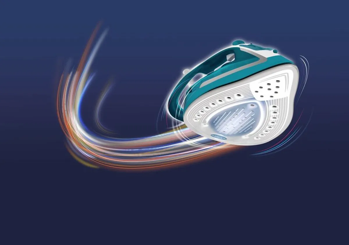 Tefal EasyGliss Plus FV5737 Stoomstrijkijzer - 2500W - Turquoise/Zilverkleurig