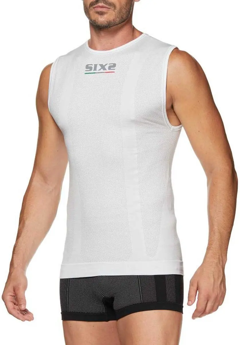 Sixs Carbon SMX Mouwloos T-shirt Wit - afbeelding 4 van 4