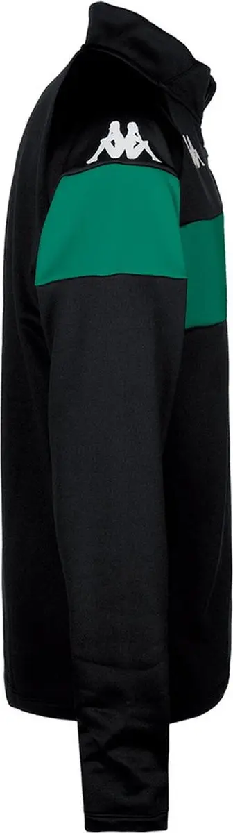 Kappa Dovare Halve Rits Sweatshirt - Zwart/Groen