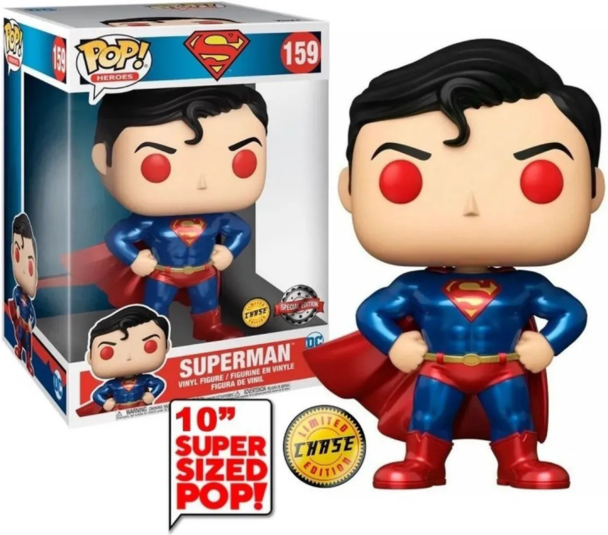Funko Pop! Jumbo DC Comics Superman 10" - Multi