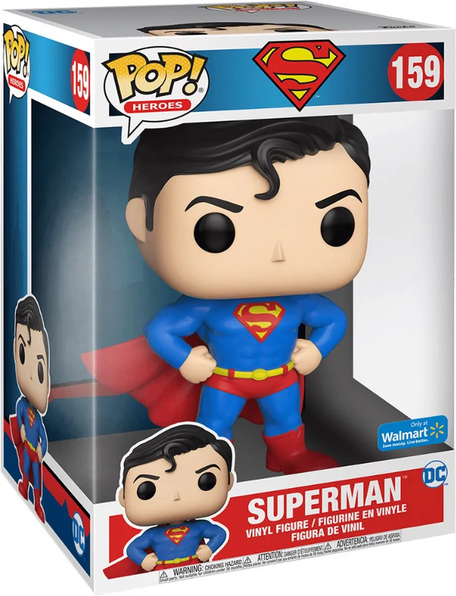 Funko Pop! Jumbo DC Comics Superman 10" - Multi