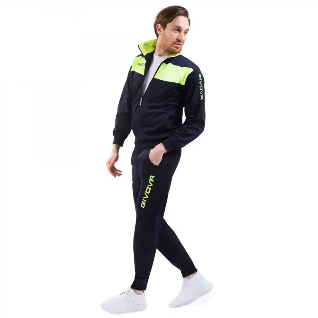 Givova Visa Fluo Trainingspak - L - Geel/Blauw