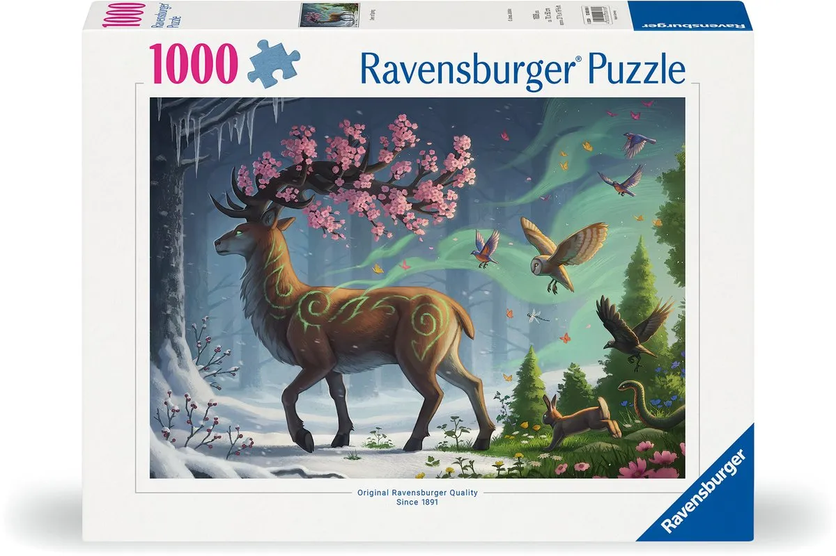 Ravensburger Hert Lente Puzzel 1000 Stuks - Multicolor