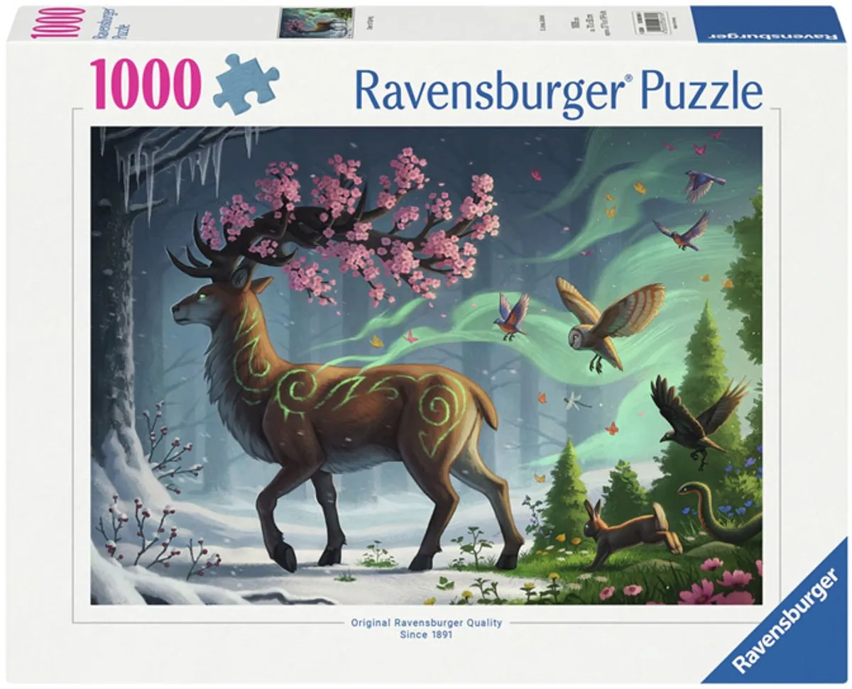 Ravensburger Hert Lente Puzzel 1000 Stuks - Multicolor