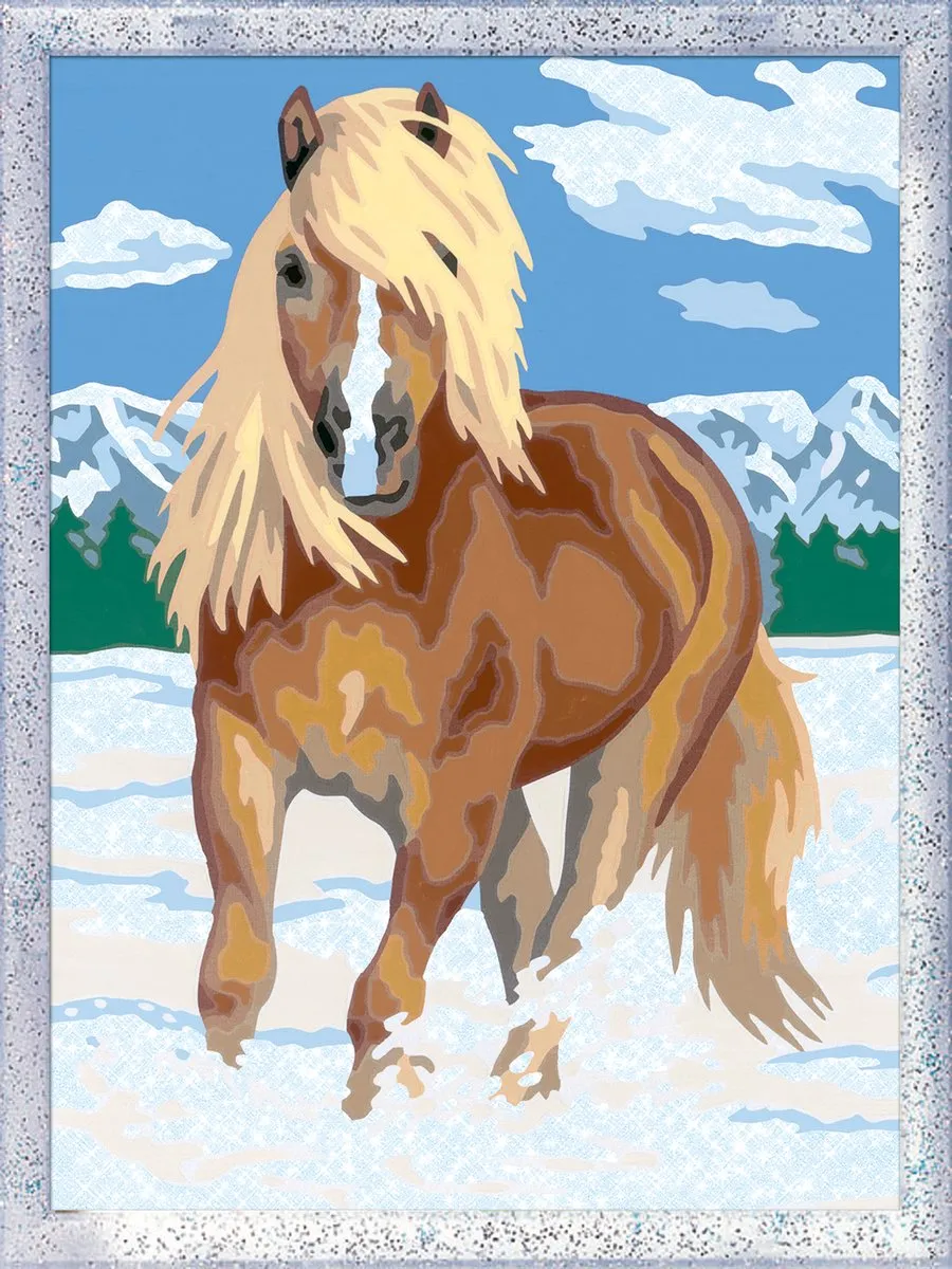 Ravensburger CreArt The Royal Horse Schilderen op nummer - 15 Kleuren - Multicolor