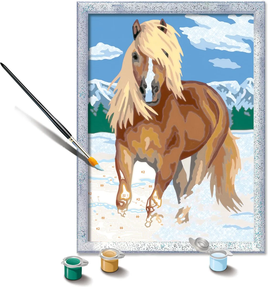 Ravensburger CreArt The Royal Horse Schilderen op nummer - 15 Kleuren - Multicolor