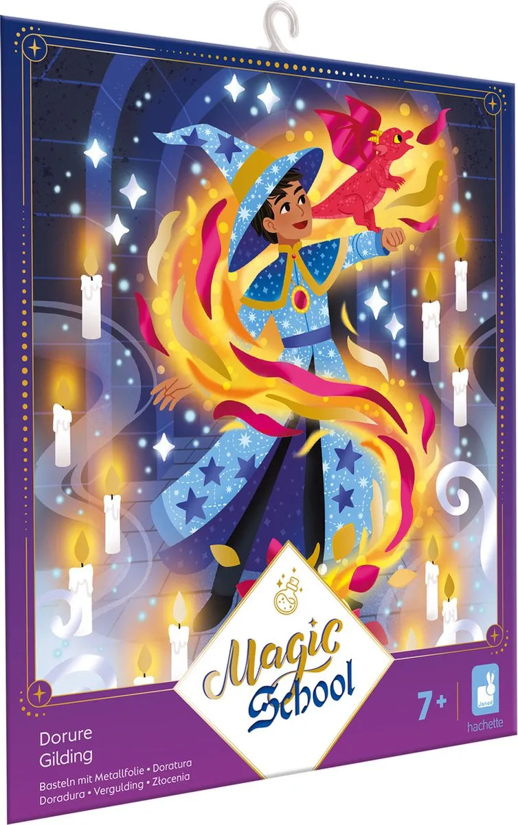 Janod Magic School Knutselset Folie - 3 Kleefborden & 8 Vellen - Multikleur