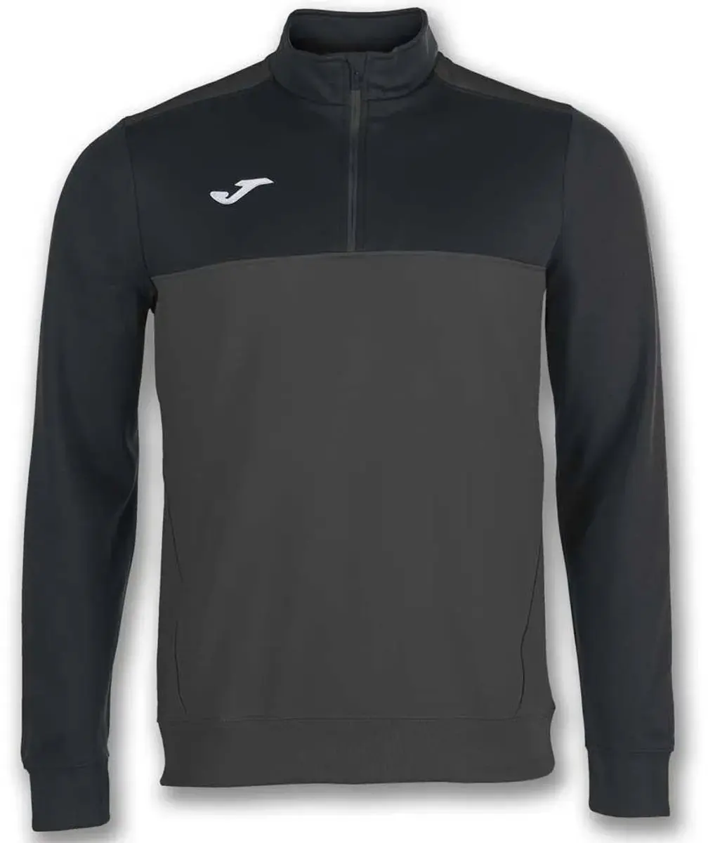 Joma Winner Ziptop Heren Sweatshirt - Antraciet S