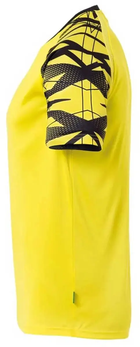 Uhlsport Goal 25 Shirt Korte Mouw - Geel/Zwart M