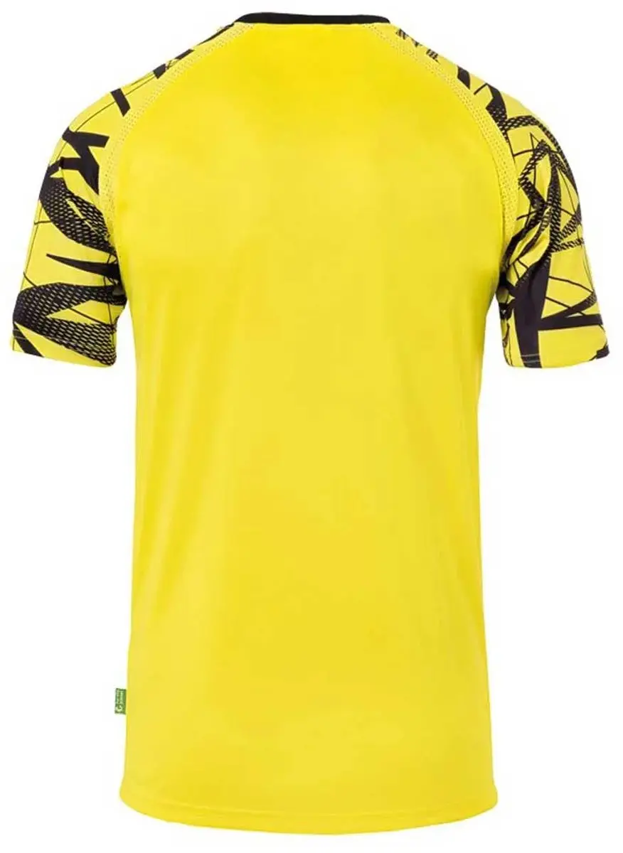 Uhlsport Goal 25 Shirt Korte Mouw - Geel/Zwart M