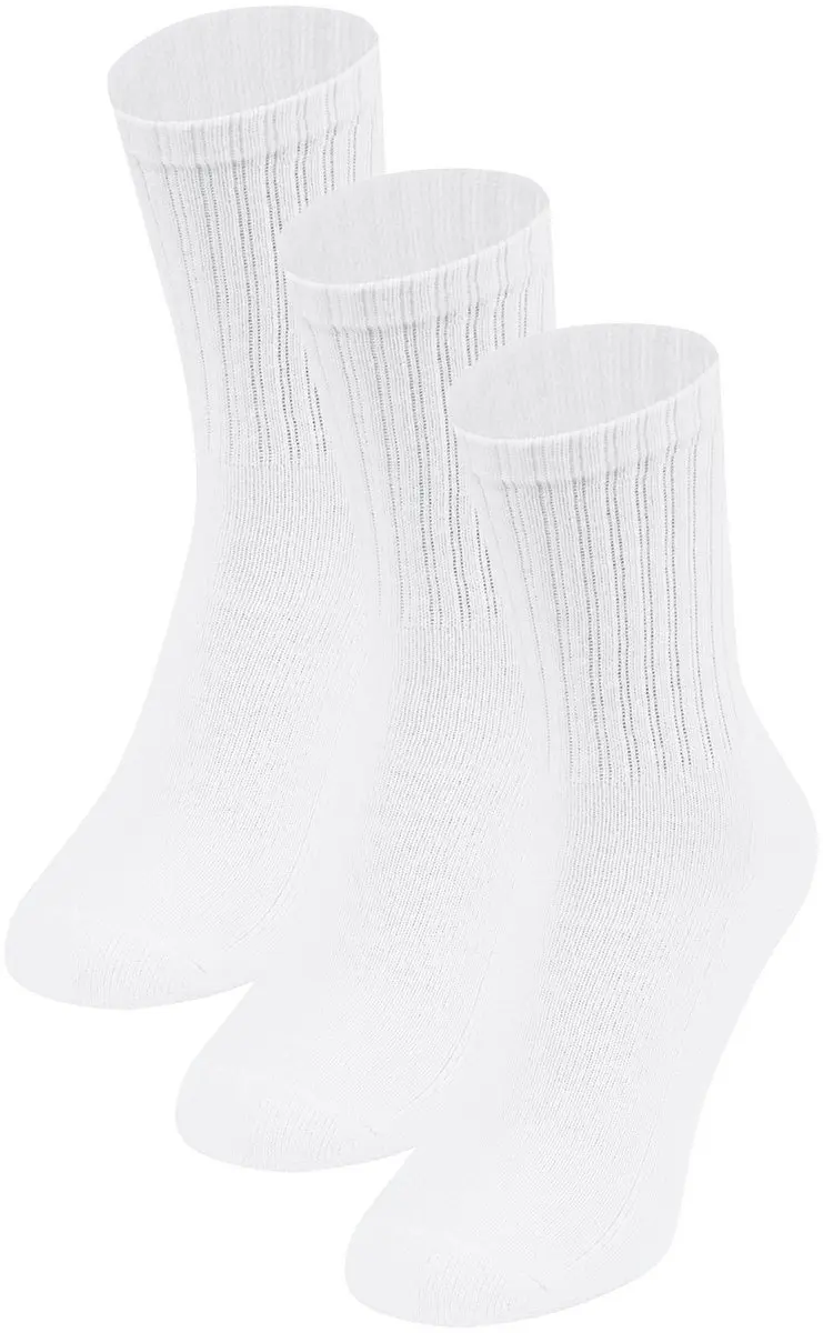 Jako 3-Pack Sok Lang Wit - 39-42
