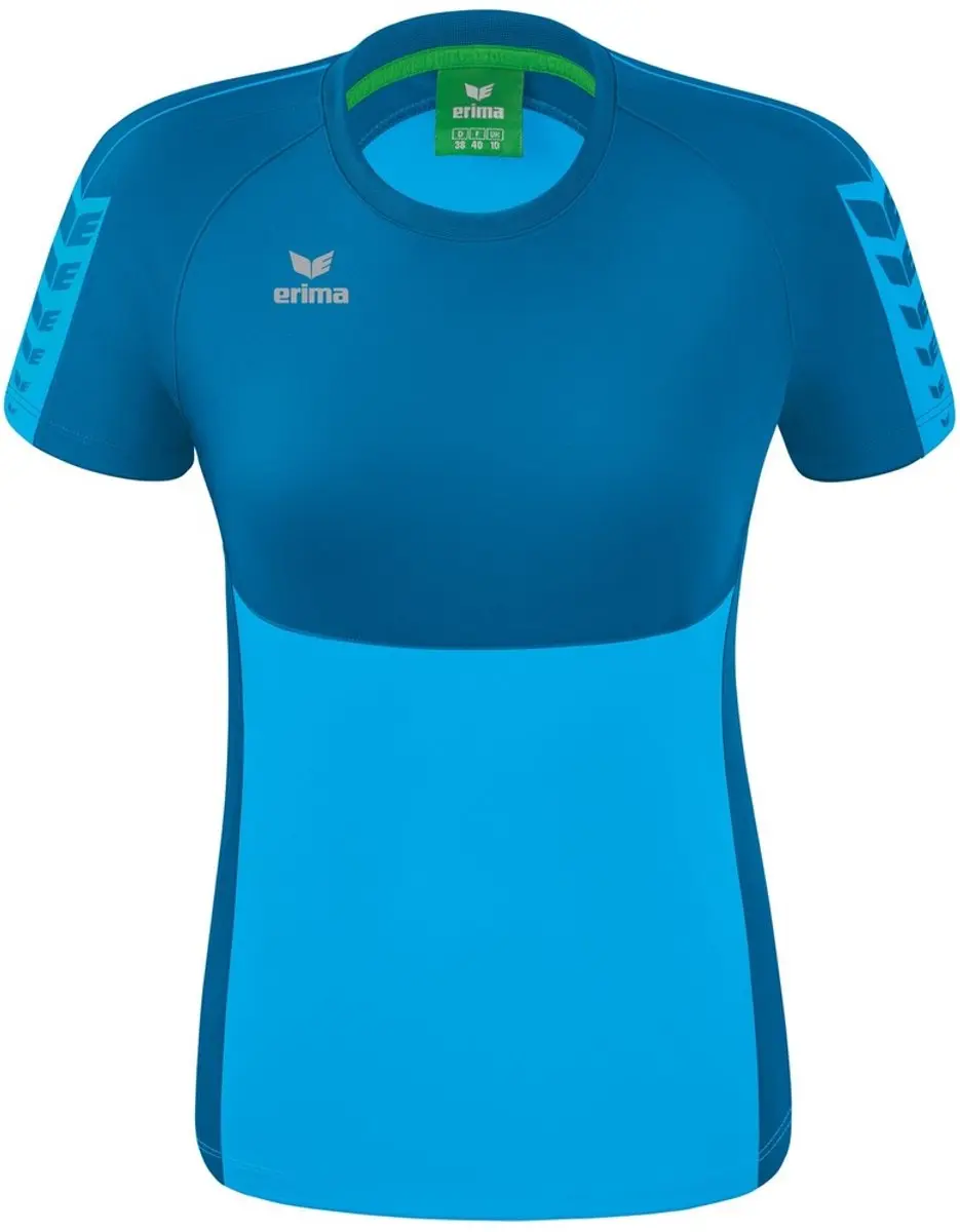 Erima Six Wings T-Shirt Dames - Lichtblauw Maat 42
