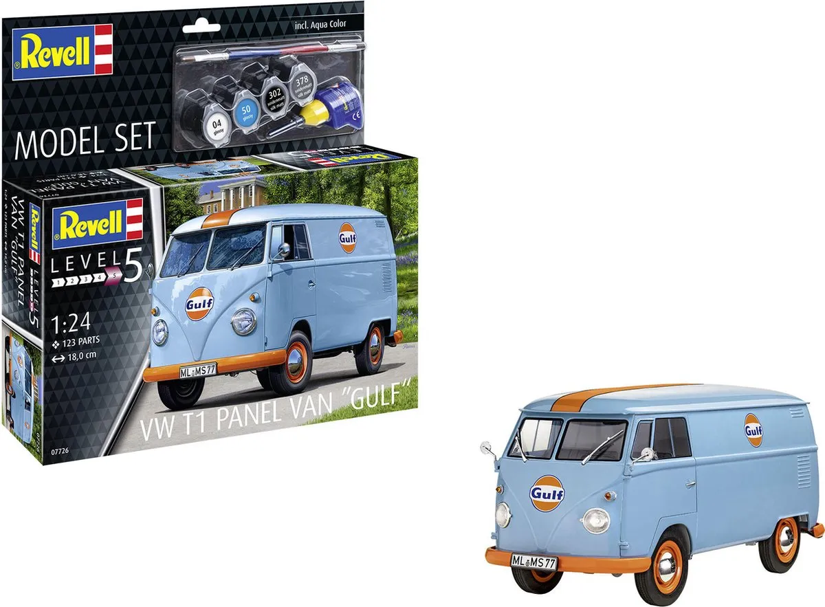Revell 67726 Volkswagen T1 Panel Bus Gulf Modelbouwpakket