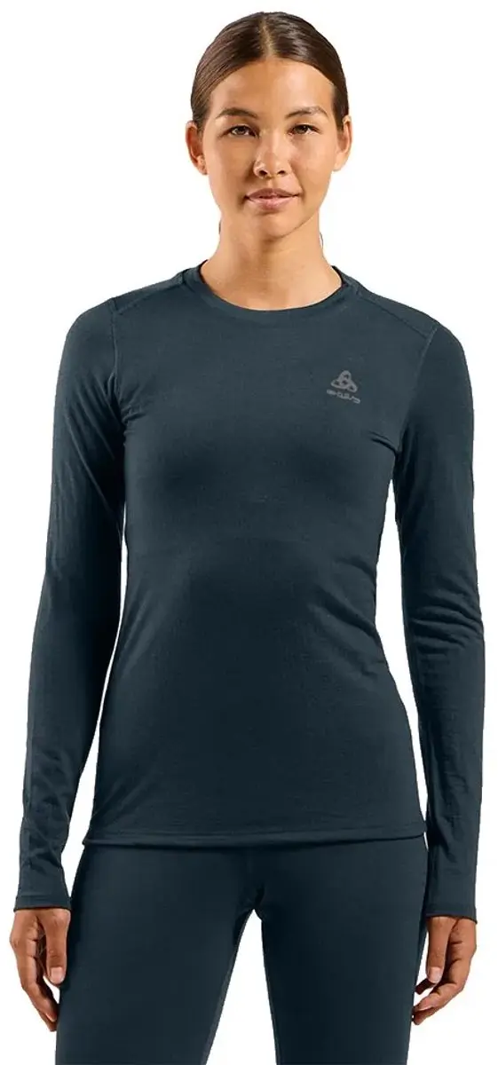 Odlo Merino 160 Lange Mouwen Basislaag Blauw S Vrouw