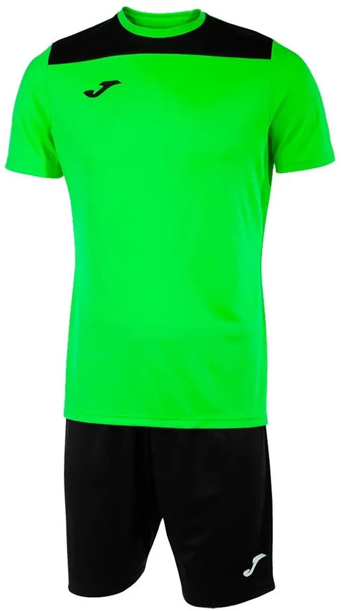 Joma Phoenix II Korte Mouw Set - 3-4 jaar - Fluor Groen/Zwart
