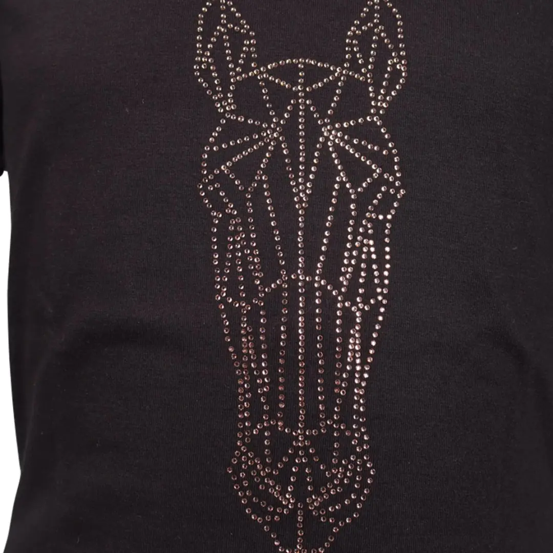 Epplejeck Ejglitter Horse Shirt 176 - Zwart-goud