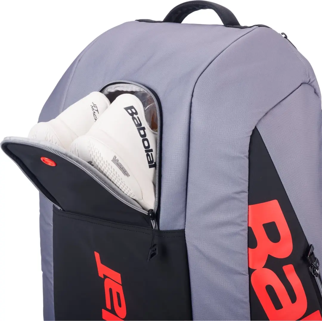 Babolat Pure Strike X9 Racketbag - 9 Rackets - Zwart/Grijs/RoodOranje - afbeelding 2 van 5