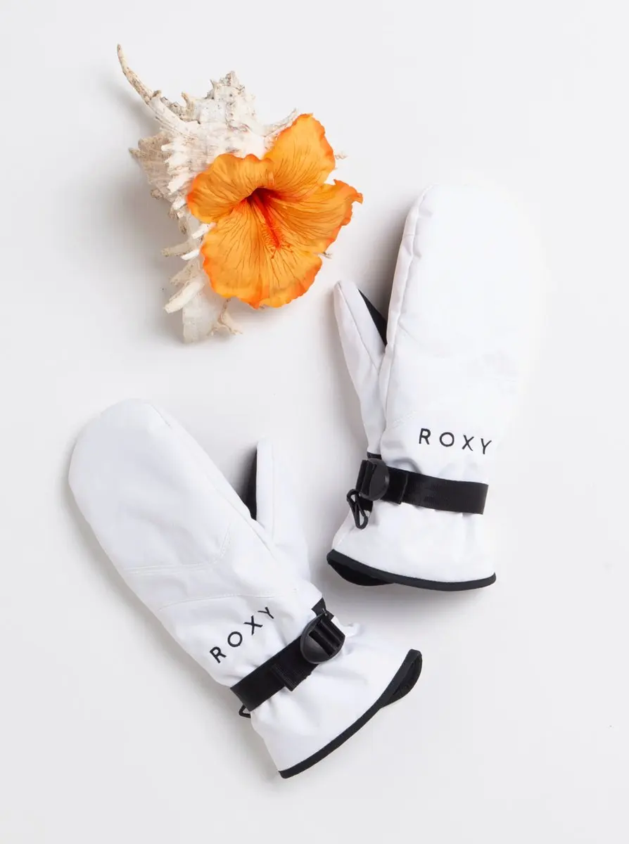 Roxy Jetty Solid Wintersporthandschoenen - S Wit