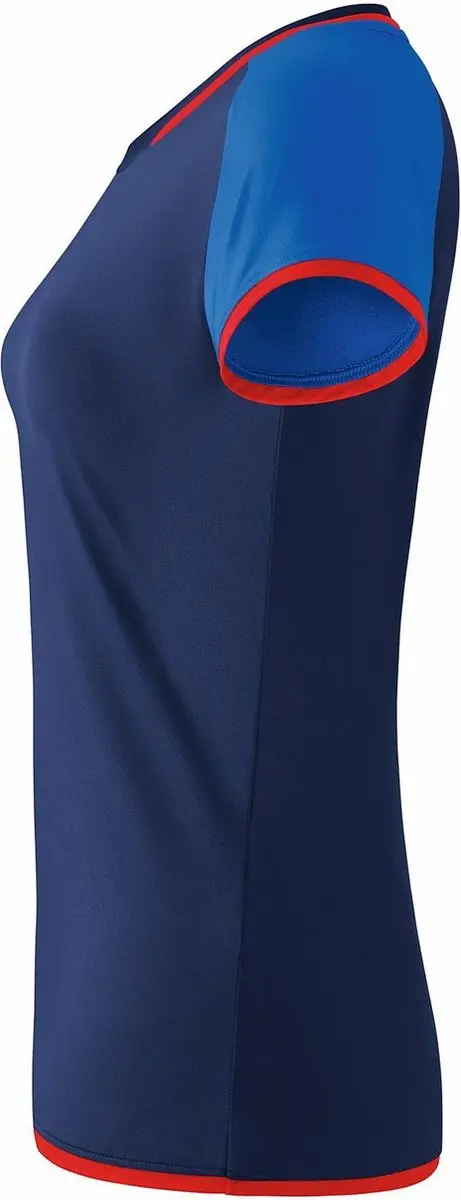 Erima Sportshirt 44 - Navy/Blaauw/Rood